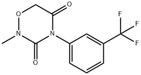 2-methyl-4-[3-(trifluoromethyl)phenyl]-1,2,4-oxadiazinane-3,5-dione Structure
