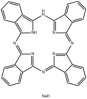 酞菁钠, 25476-27-1, 结构式