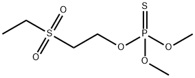 Thiophosphoric acid O-[2-(ethylsulfonyl)ethyl]O,O-dimethyl ester Structure