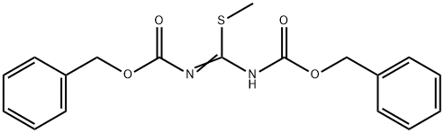 1,3-二(苄氧羰基)-2-甲基异硫脲 结构式