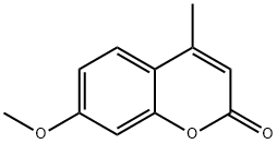 7-甲氧基-4-甲基香豆素 结构式