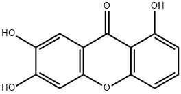 1,6,7-Trihydroxyxanthone Struktur
