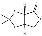 2,3-O-イソプロピリデン-D-エリスロノラクトン 化学構造式
