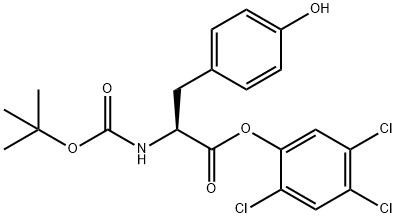 BOC-L-TYROSINE 2,4,5-TRICHLOROPHENYL ESTER 结构式