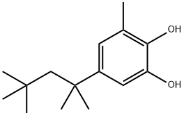 3-methyl-5-(1,1,3,3-tetramethylbutyl)pyrocatechol 结构式