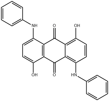 1,5-dihydroxy-4,8-bis(phenylamino)anthraquinone Structure