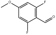 2,6‐ジフルオロ‐4‐メトキシベンズアルデヒド 化学構造式