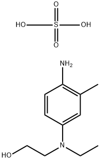4-(N-乙基-N-羟乙基)-2-甲基苯二胺硫酸盐 结构式