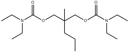 Bis(N,N-diethylcarbamic acid)2-methyl-2-propyltrimethylene ester Structure