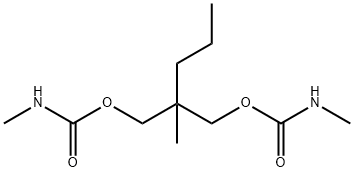 Bis(N-methylcarbamic acid)2-methyl-2-propyltrimethylene ester Structure