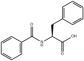 N-苯甲酰-L-苯丙氨酸 结构式