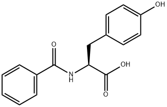 N-ベンゾイル-L-チロシン 化学構造式