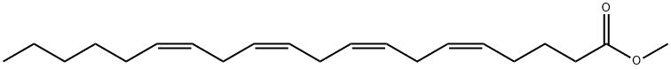 (5Z,8Z,11Z,14Z)-5,8,11,14-イコサテトラエン酸メチル 化学構造式