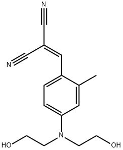 [[4-[bis(2-hydroxyethyl)amino]-2-methylphenyl]methylene]malononitrile Structure