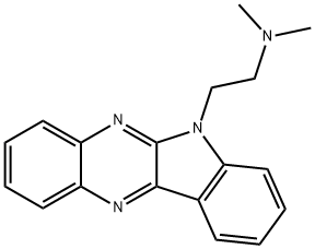6-(2-dimethylaminoethyl)-6H-indolo(2,3-b)-quinoxaline Structure