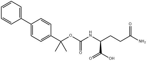 N2-[(1-[1,1'-biphenyl]-4-yl-1-methylethoxy)carbonyl]-L-glutamine Structure