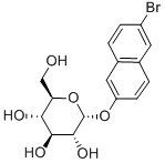6-溴-2-萘基 Α-D-吡喃葡萄糖苷 结构式