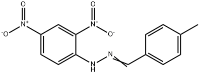 P-TOLUALDEHYDE 2,4-DINITROPHENYLHYDRAZONE Structure