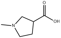 1-メチルピロリジン-3-カルボン酸 化学構造式