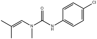 N'-(4-Chlorophenyl)-N-methyl-N-(2-methyl-1-propenyl)urea Struktur