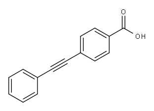 4-(フェニルエチニル)安息香酸 化学構造式