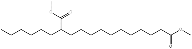 2-Hexyltridecanedioic acid dimethyl ester Structure