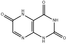 1,5-Dihydro-2,4,6(3H)-pteridinetrione 结构式