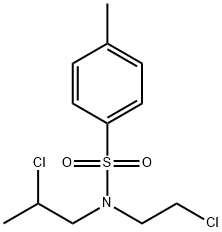 N-(2-chloroethyl)-N-(2-chloropropyl)-p-toluenesulphonamide Structure