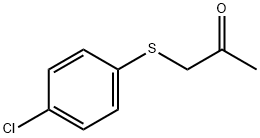 (4-クロロフェニルチオ)アセトン 化学構造式