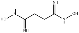 N,N''-ジヒドロキシブタンジイミドアミド 化学構造式