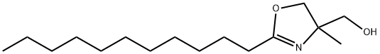 4,5-ジヒドロ-4-メチル-2-ウンデシル-4-オキサゾールメタノール 化学構造式