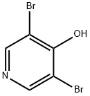 3,5-ジブロモピリジン-4-オール 化学構造式