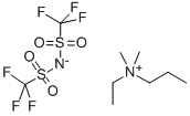乙基二甲基丙基铵双(三氟甲基磺酰)亚胺, 258273-77-7, 结构式