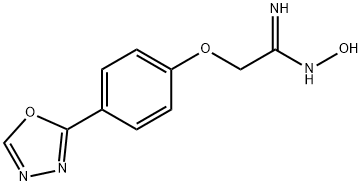 2-[4-(1,3,4-OXADIAZOL-2-YL)PHENOXY]ACETAMIDOXIME Structure
