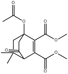 1-Acetyloxy-8,8-dimethyl-5-oxobicyclo[2.2.2]oct-2-ene-2,3-dicarboxylic acid dimethyl ester Structure