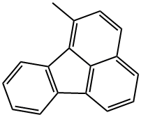1‐メチルフルオランテン標準液 化学構造式