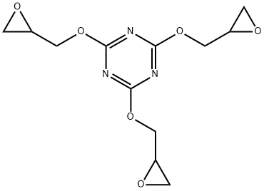 2,4,6-トリス(オキシラン-2-イルメトキシ)-1,3,5-トリアジン 化学構造式
