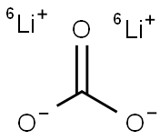炭酸リチウム-6(6LI2) 化学構造式