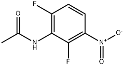 N-(2,6-ジフルオロ-3-ニトロフェニル)アセトアミド 化学構造式