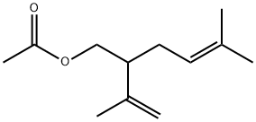 5-甲基-2-(1-甲基乙烯基)-4-己烯-1-醇乙酸酯, 25905-14-0, 结构式