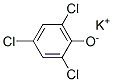 カリウム2,4,6-トリクロロフェノラート 化学構造式