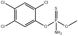 ホスホルアミドチオ酸O-メチルO-(2,4,5-トリクロロフェニル) 化学構造式