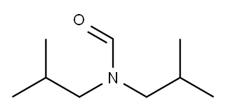 N,N-ビス(2-メチルプロピル)ホルムアミド 化学構造式