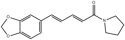 N-[10-(13,14-Methylenedioxyphenyl)-7(E),9(Z)-pentadienoyl]-pyrrolidine Structure