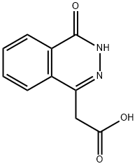 (4-オキソ-3,4-ジヒドロフタラジン-1-イル)酢酸 化学構造式