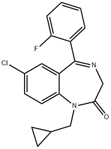 氟托西泮, 25967-29-7, 结构式