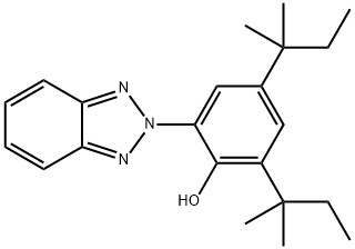 2-(3,5-ジ-tert-アミル-2-ヒドロキシフェニル)ベンゾトリアゾール 化学構造式