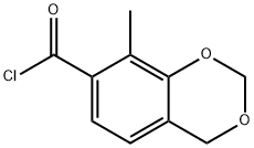 4H-1,3-Benzodioxin-7-carbonyl chloride, 8-methyl- (9CI) Structure