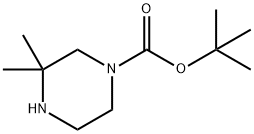3,3-二甲基哌嗪-1-甲酸叔丁酯, 259808-67-8, 结构式