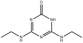 4,6-ビス(エチルアミノ)-1,3,5-トリアジン-2-オール 化学構造式